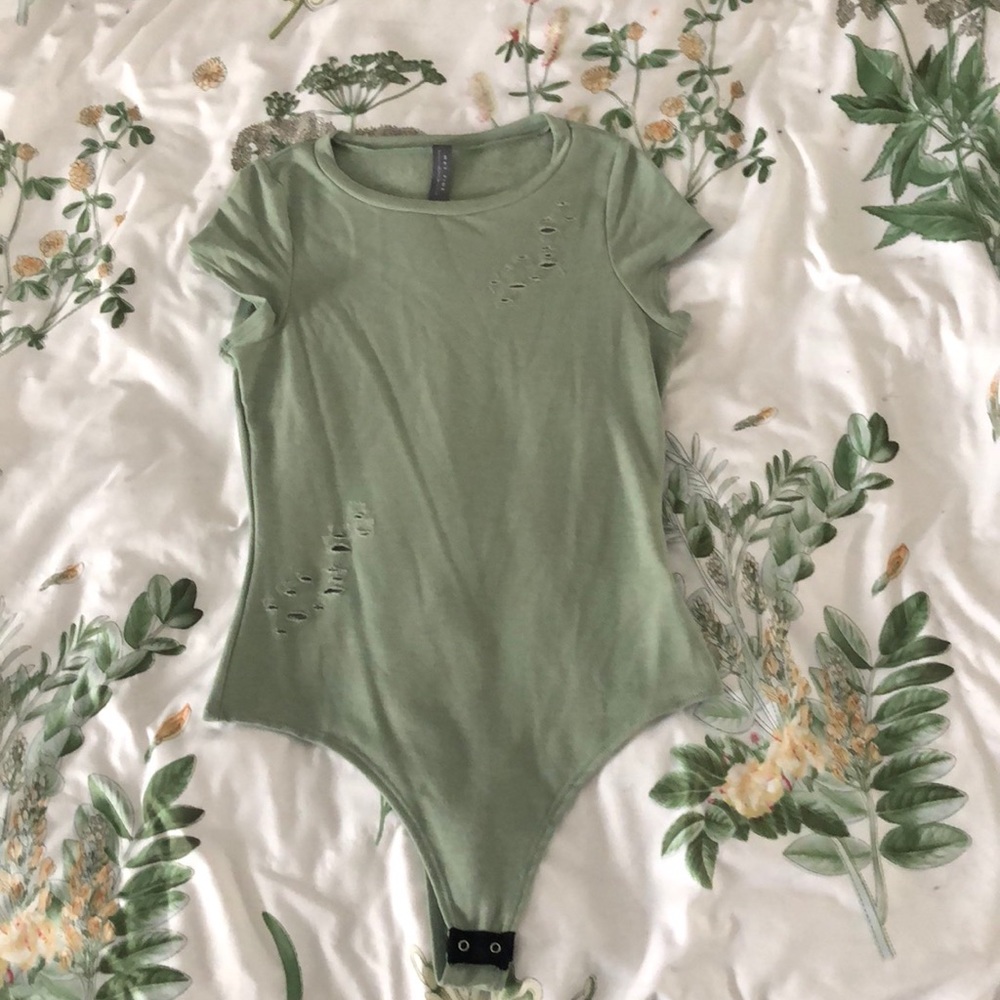 Sage green bodysuit